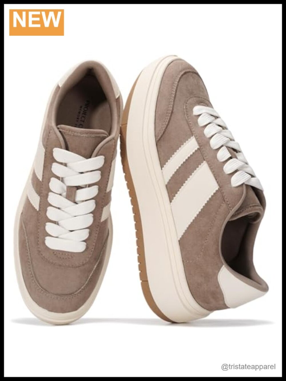 Women's Platform Sneakers Lace-Up Memory Foam Comfort Casual Shoes